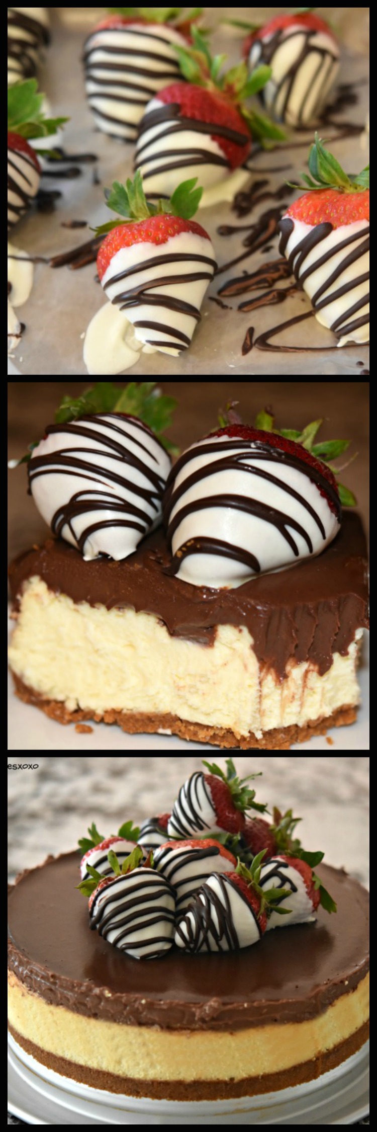 Ganache Cheesecake with Strawberries