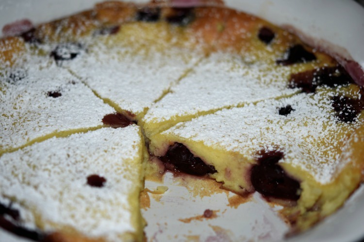 Sweet Dark Cherry Clafouti