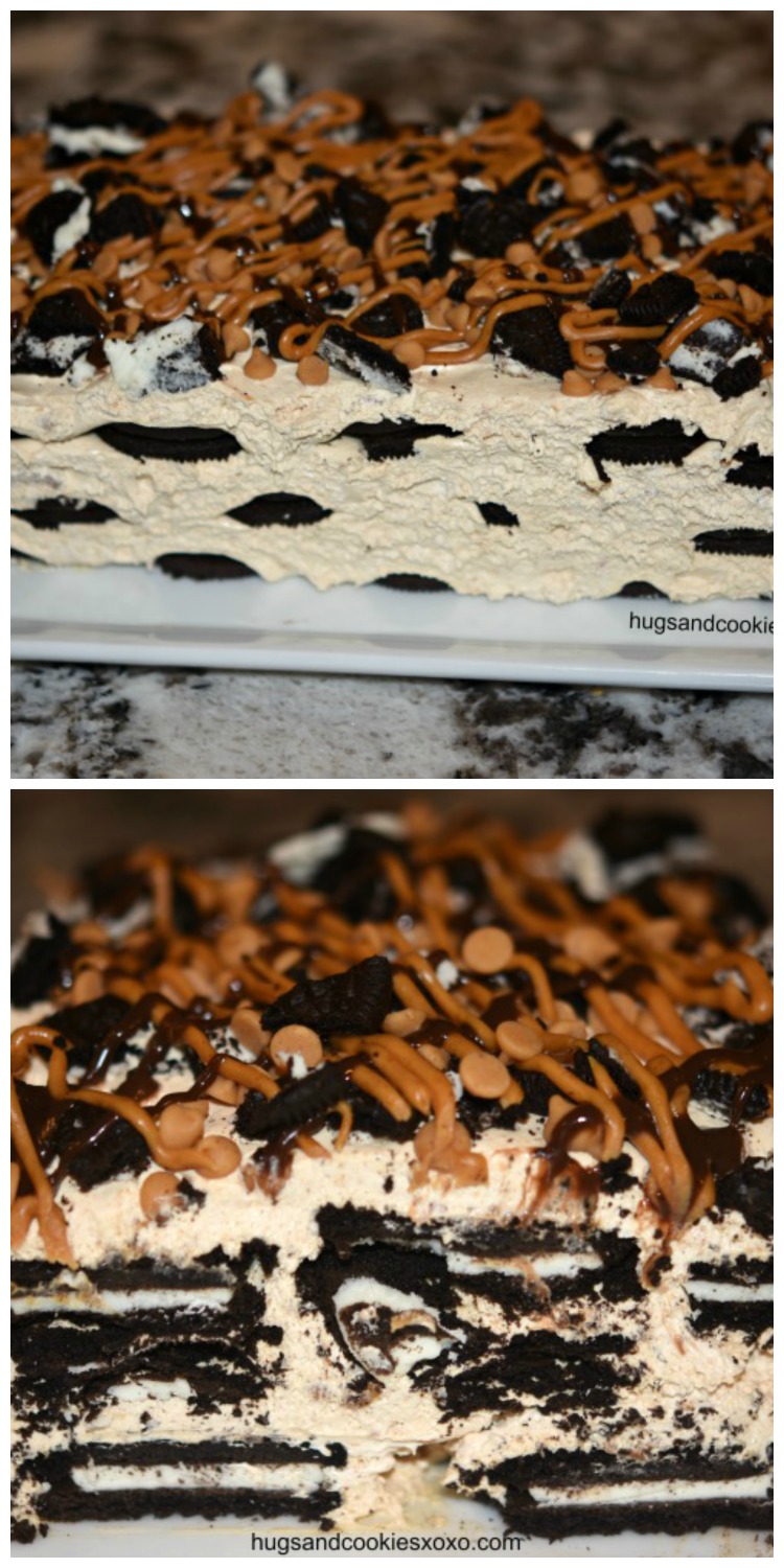 Peanut Butter Oreo Ice Box Cake