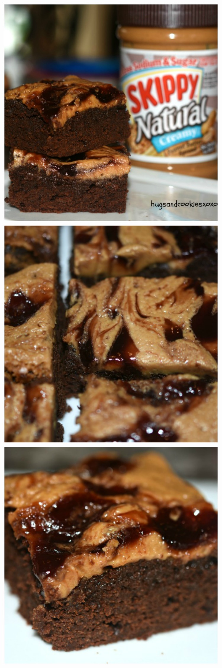 Peanut Butter and Jelly Brownies