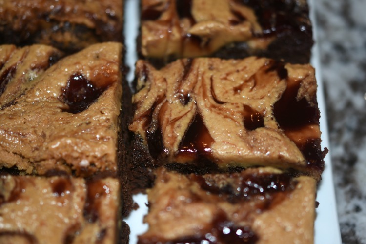 Peanut Butter and Jelly Brownies