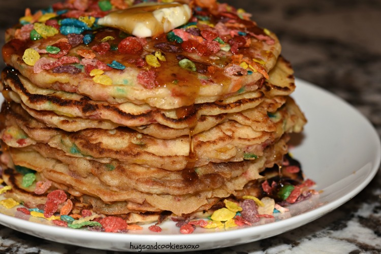 Fruity Pebbles Pancake Poppers - Sparkles to Sprinkles