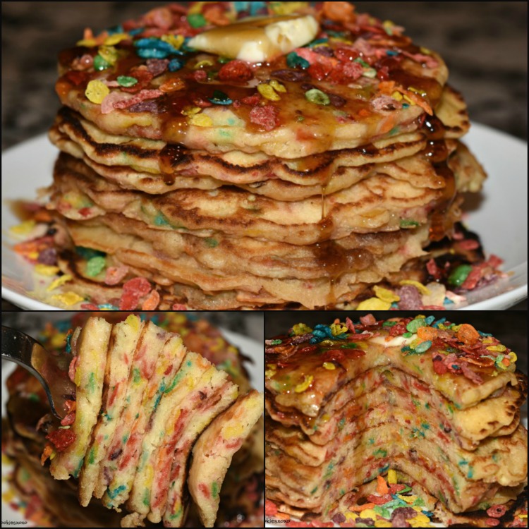 Fruity Pebbles Pancake Poppers - Sparkles to Sprinkles