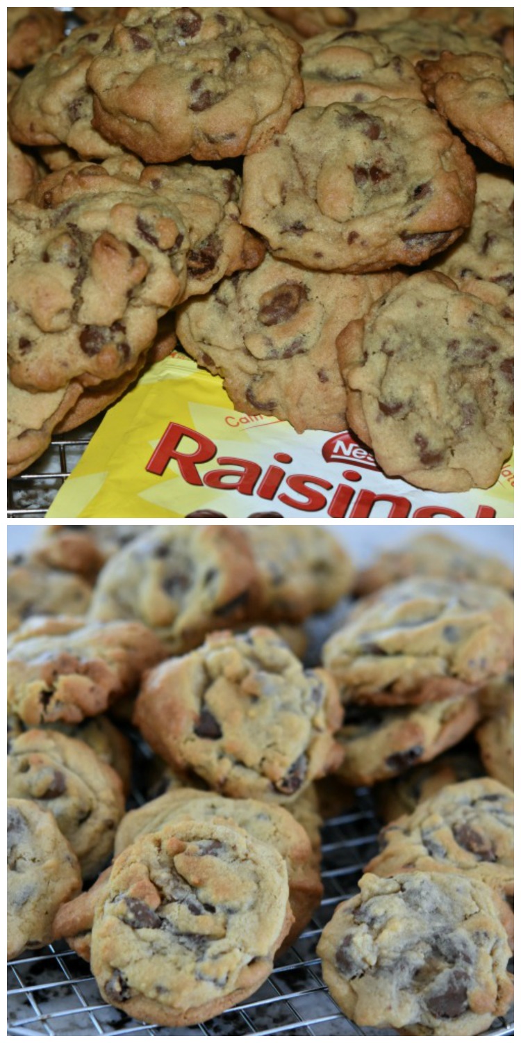 Chocolate Chip Raisinette Cookies