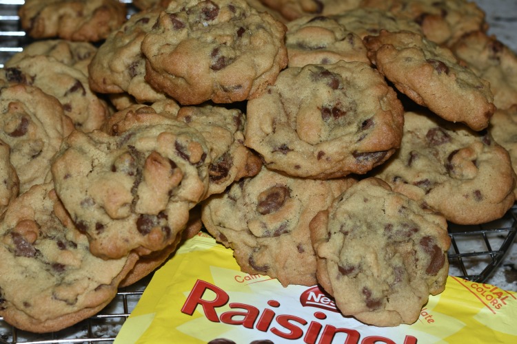 Chocolate Chip Raisinette Cookies