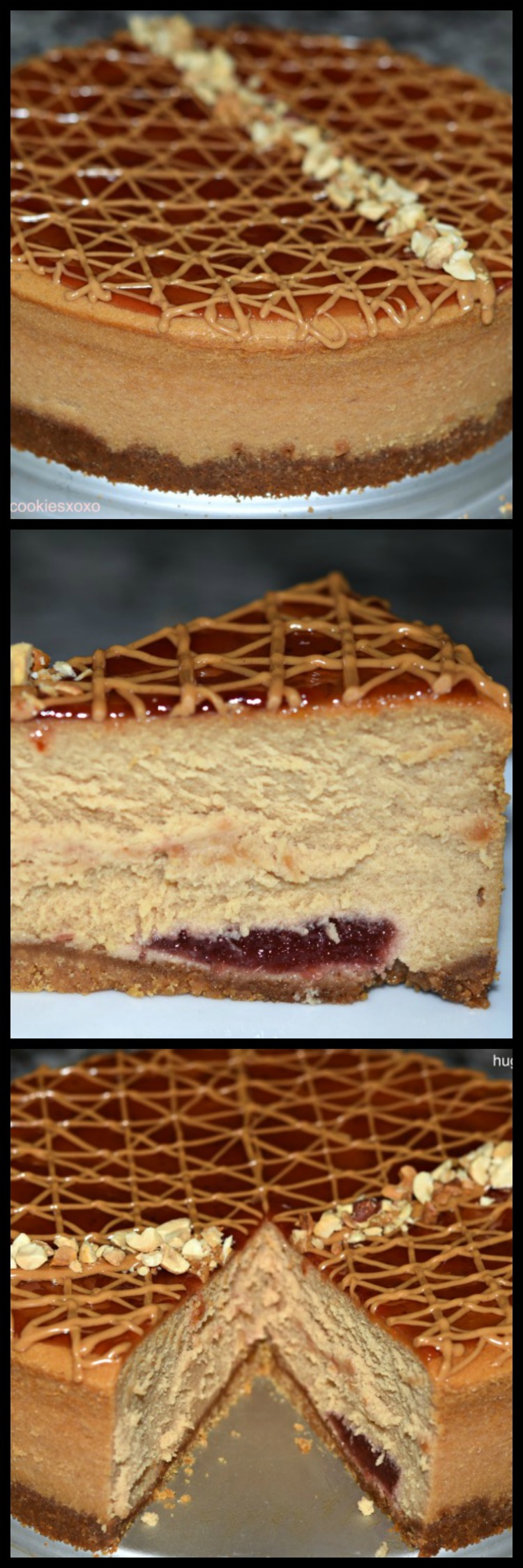 Peanut Butter and Jelly Cheesecake