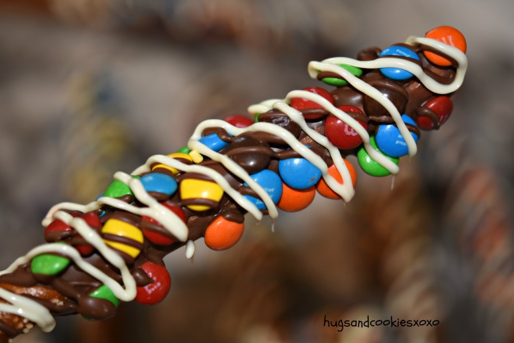 Gourmet Milk Chocolate M&M's Pretzel Rods