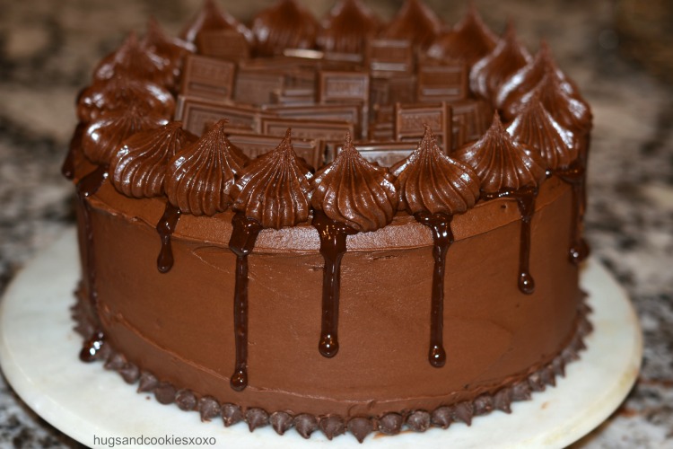 Hershey's Black Out Candy Bar Cake