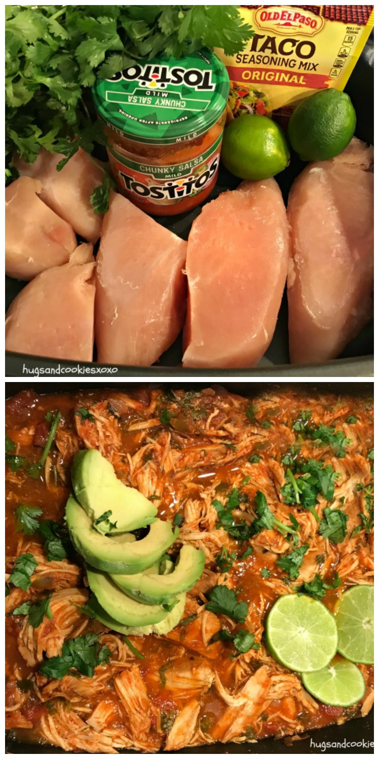 Crockpot Taco Salsa Chicken