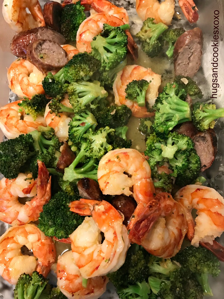 Low Carb Shrimp Scampi With Sausage Broccoli