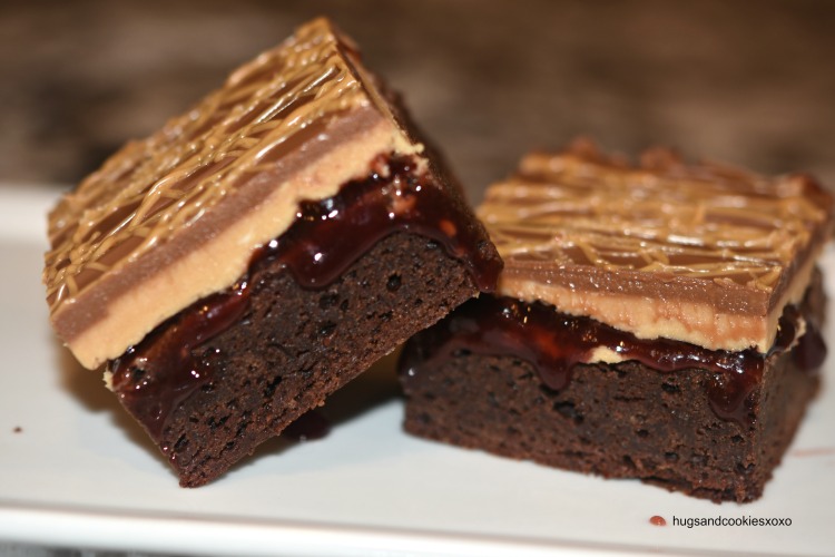 Peanut Butter and Jelly Brownies