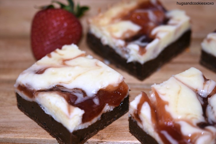 Strawberry Cheesecake Brownies 