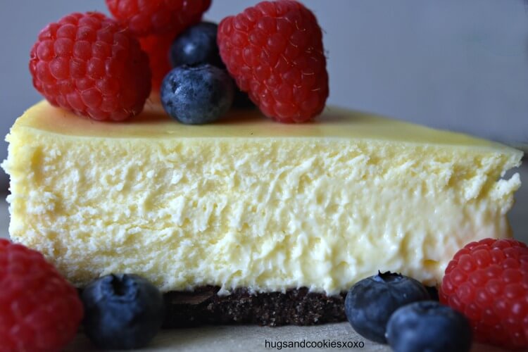 Berry Cheesecake with Double Chocolate Crust