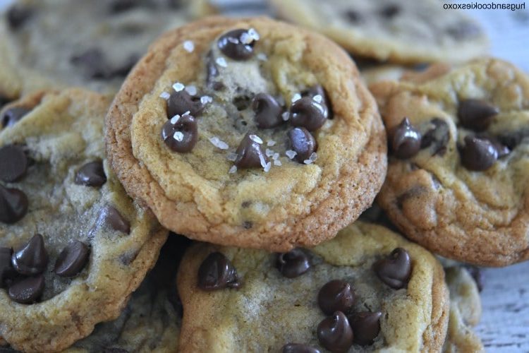 Salted Chocolate Chip Cookies