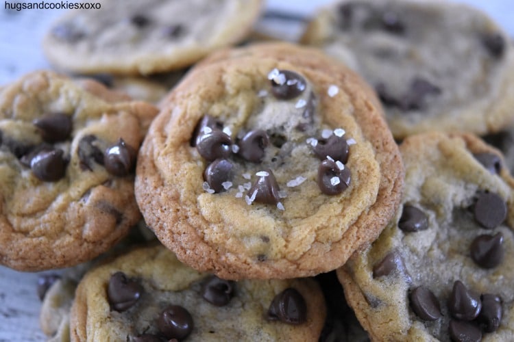 Salted Chocolate Chip Cookies