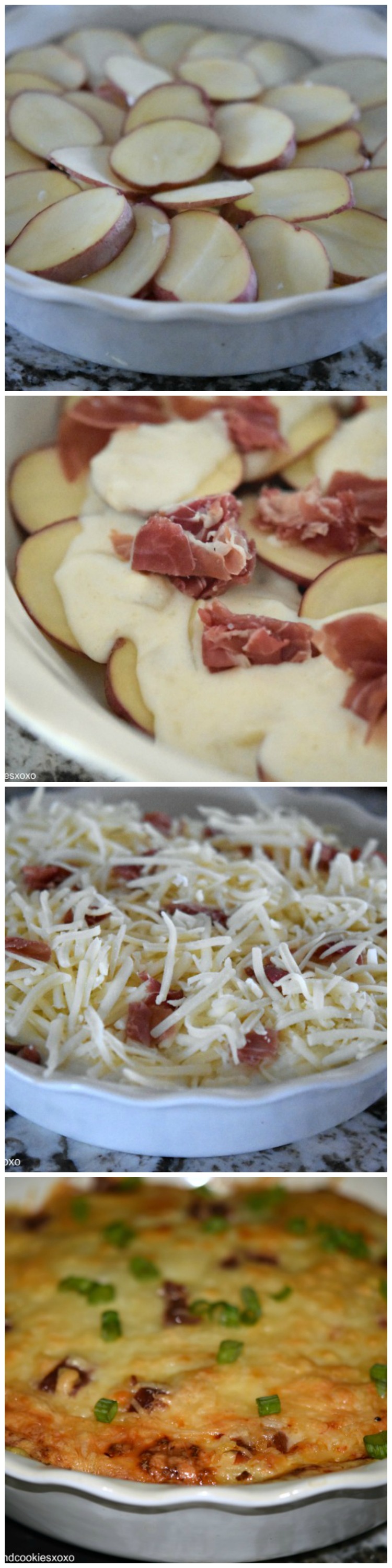 Scalloped Potatoes with Prosciutto