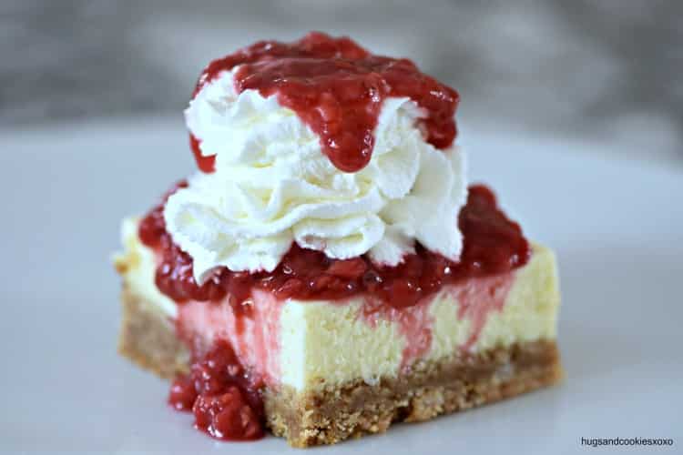 Vanilla Raspberry Cheesecake Bars