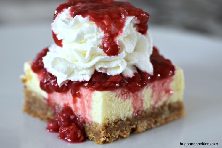 Vanilla Raspberry Cheesecake Bars