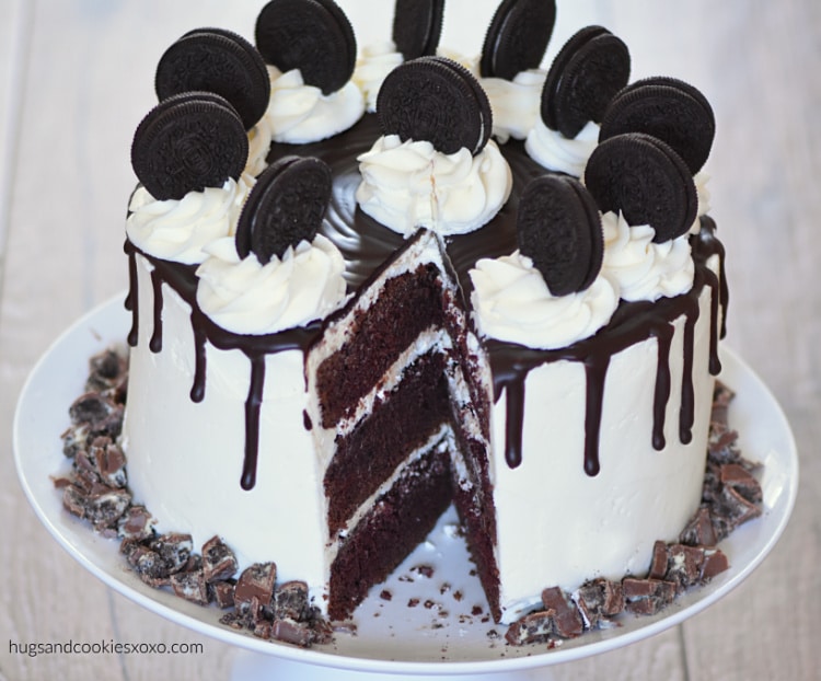 Triple Layer Chocolate Cake - That Skinny Chick Can Bake