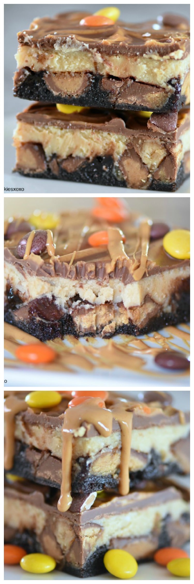 Peanut Butter Cup Cheesecake Brownies