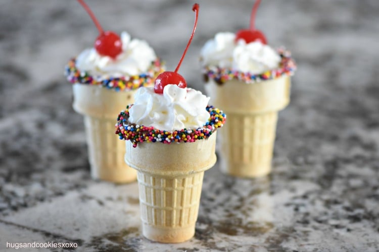 Sprinkled Sipping Cones