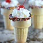 Sprinkled Sipping Cones
