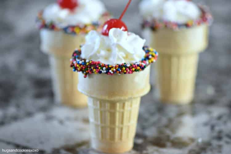 Sprinkled Sipping Cones