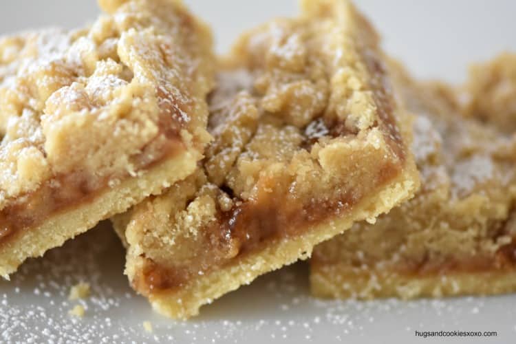 Salted Caramel Crumb Bars