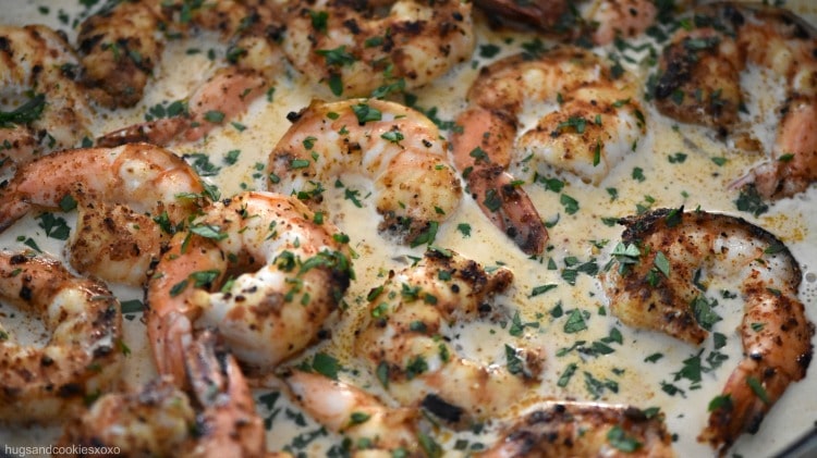 Chipotle Shrimp in Parmesan Cream Sauce