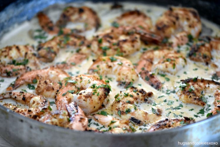 Chipotle Shrimp in Parmesan Cream Sauce