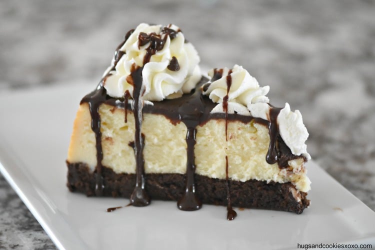 Flourless Hot Fudge Brownie Cheesecake