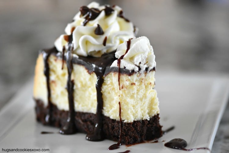 Flourless Hot Fudge Brownie Cheesecake