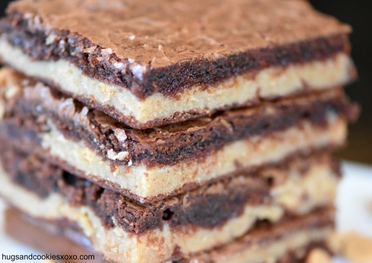 Peanut Butter Stuffed Brownies