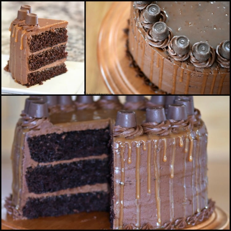 Rolo Caramel Chocolate Cake