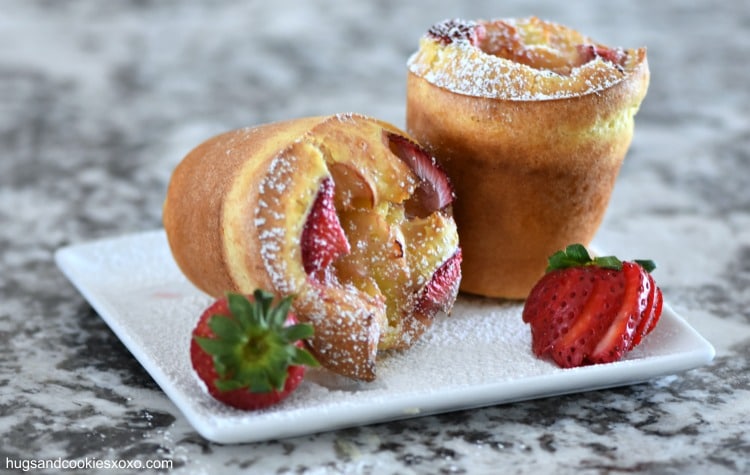 Strawberry Popovers