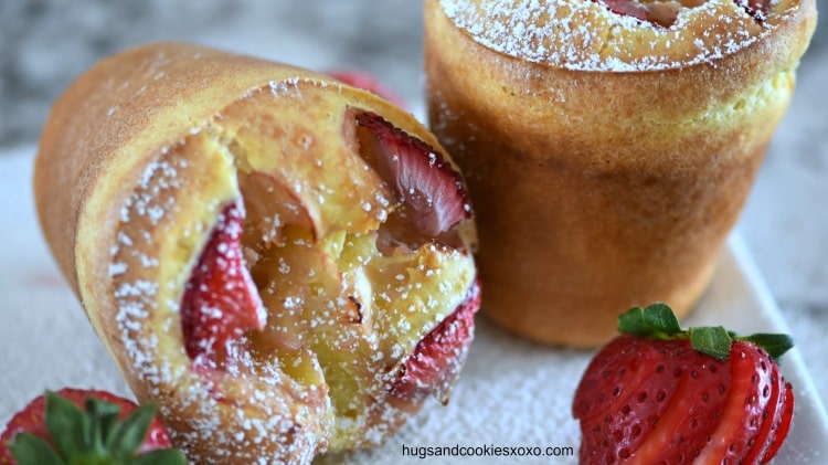 Strawberry Popovers