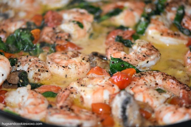 Shrimp and Spinach Cream Sauce - WonkyWonderful