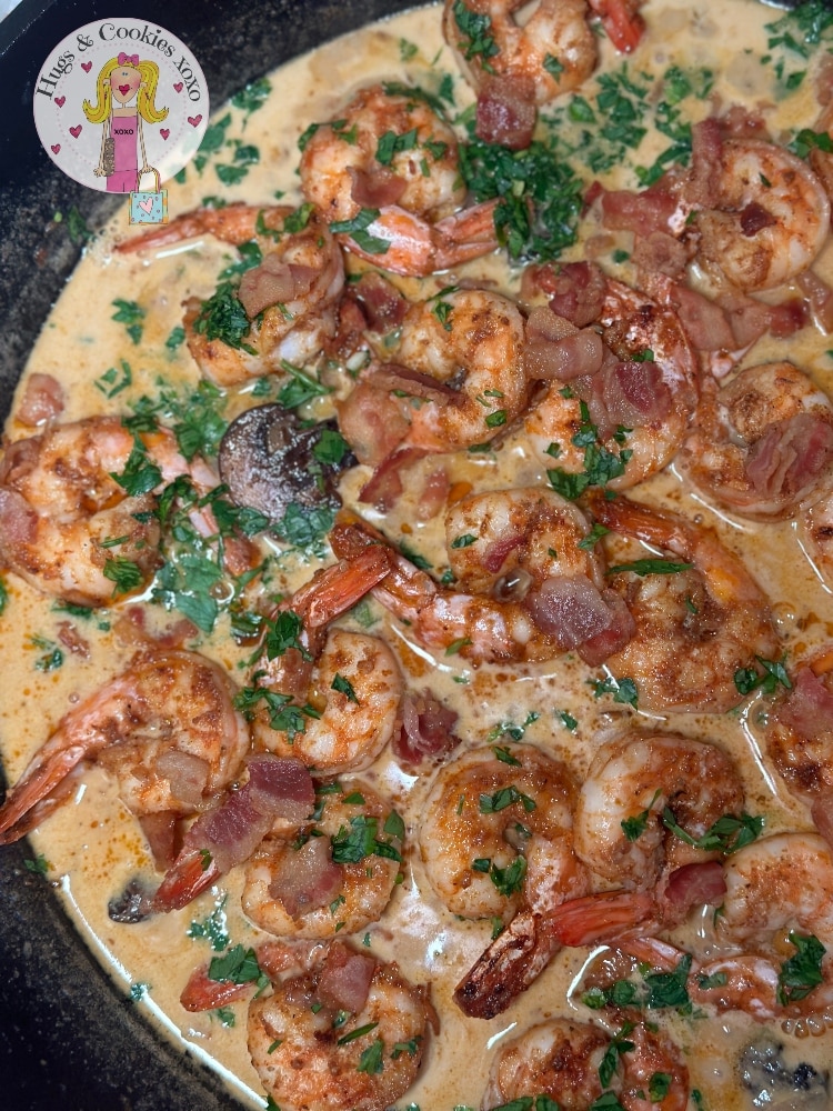 Tuscan Butter Shrimp with Tomato Spinach Cream Sauce