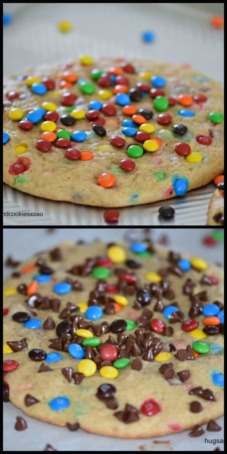 Jumbo Peanut Butter Candy Cookies