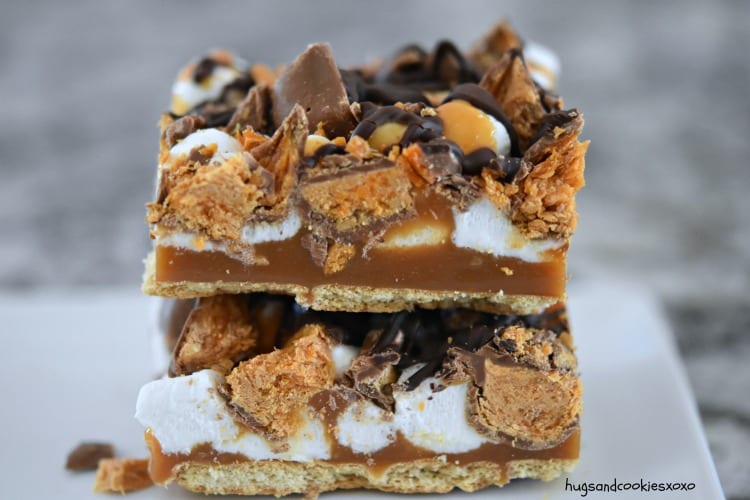 No-Bake Butterfinger Caramel Bars