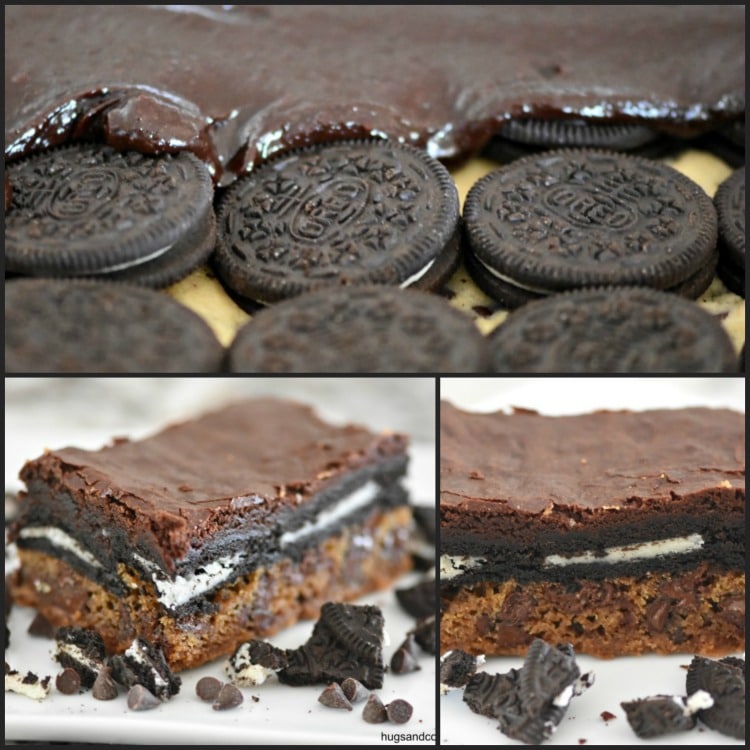 Chocolate Chip Oreo Cookie Brownies