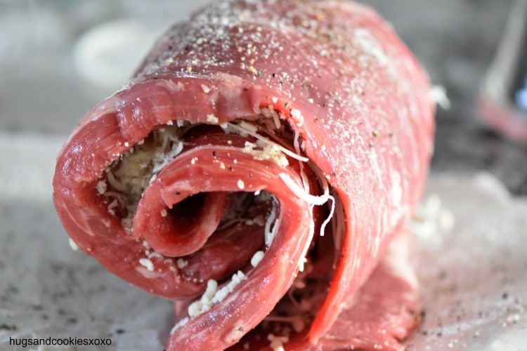 slow cooker stuffed flank steak