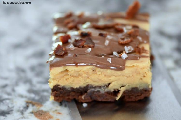 Bacon Peanut Butter Cheesecake Brownies