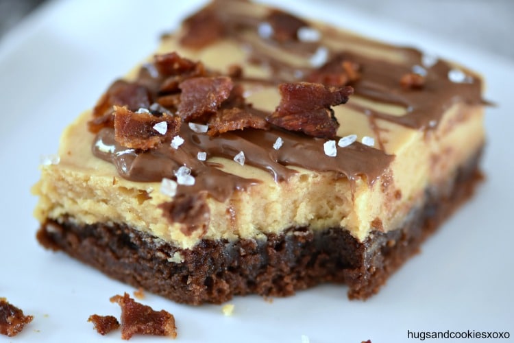 Bacon Peanut Butter Cheesecake Brownies