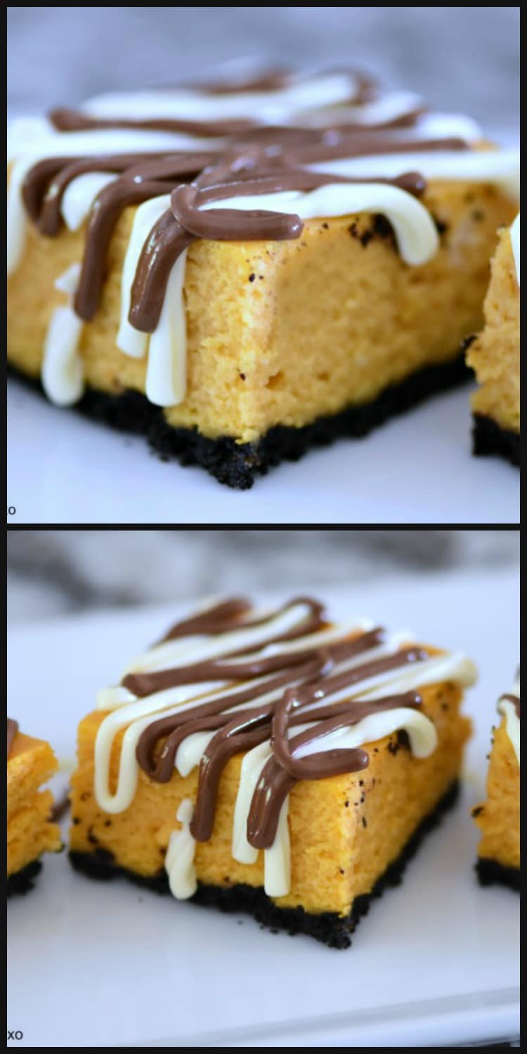 Pumpkin Cheesecake Bars