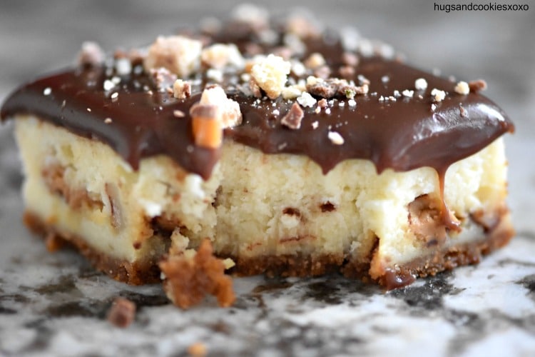 Twix Cheesecake Bars