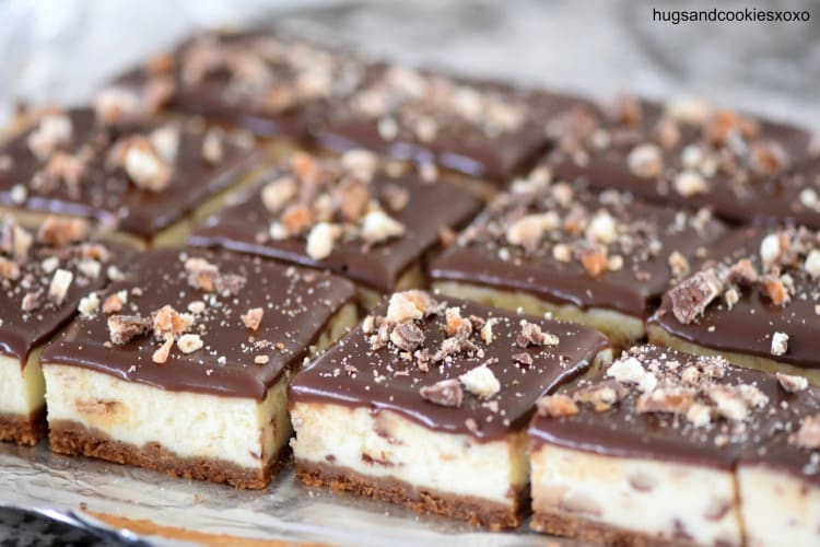 Twix Cheesecake Bars