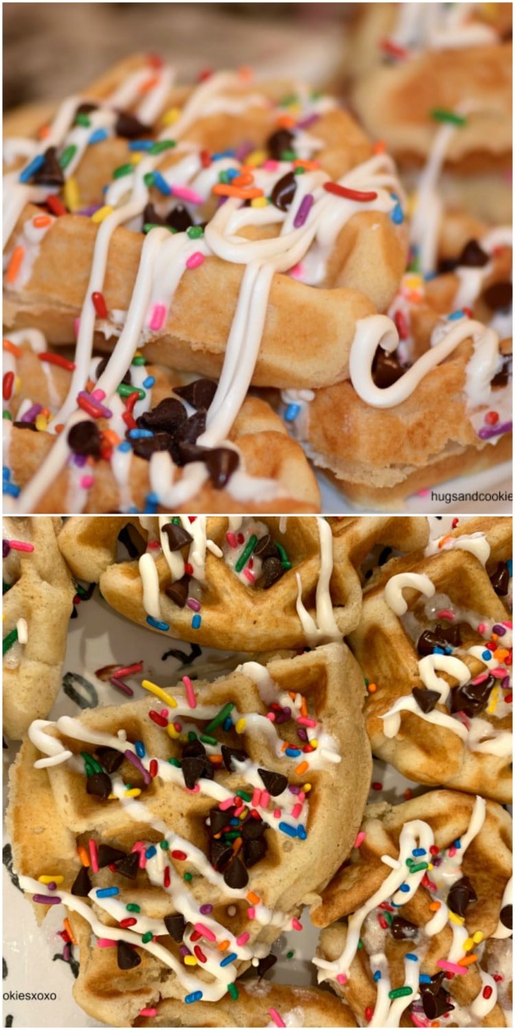 Birthday Cake Waffles