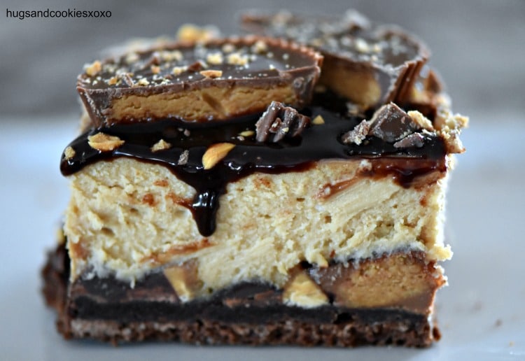 Death By Reese's Cheesecake Brownies fudge