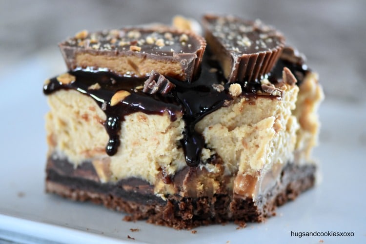 Death By Reese's Cheesecake Brownies